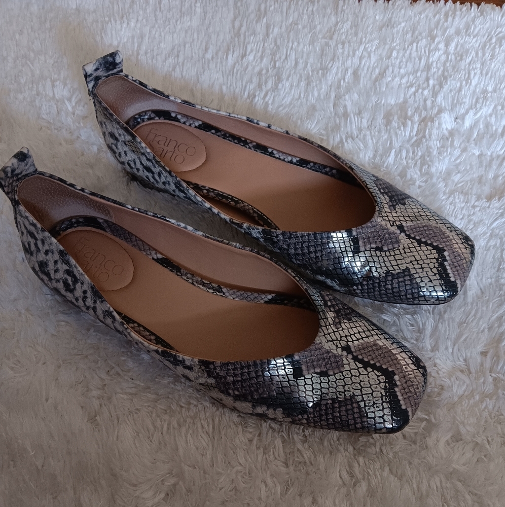 Franco Sarto Ailee Snakeskin Patterned Flats